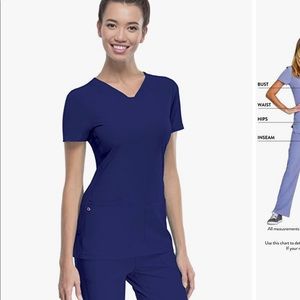 Heart soul scrub top